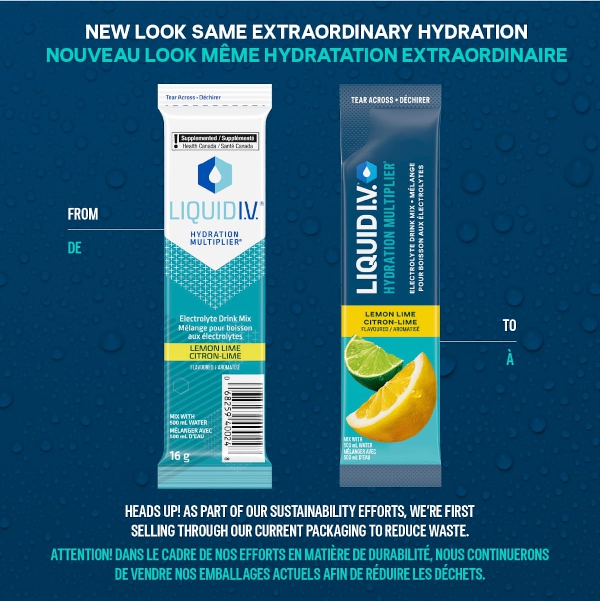 Liquid IV Mélange boisson électrolytes Citron-lime CT