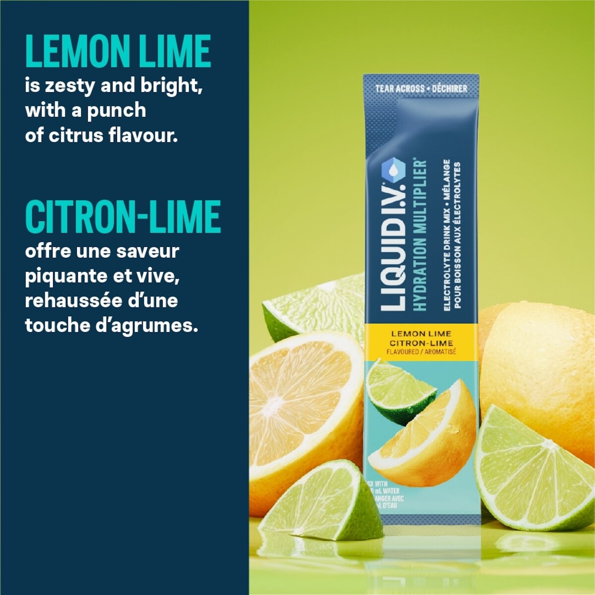 Liquid IV Mélange boisson électrolytes Citron-lime CT