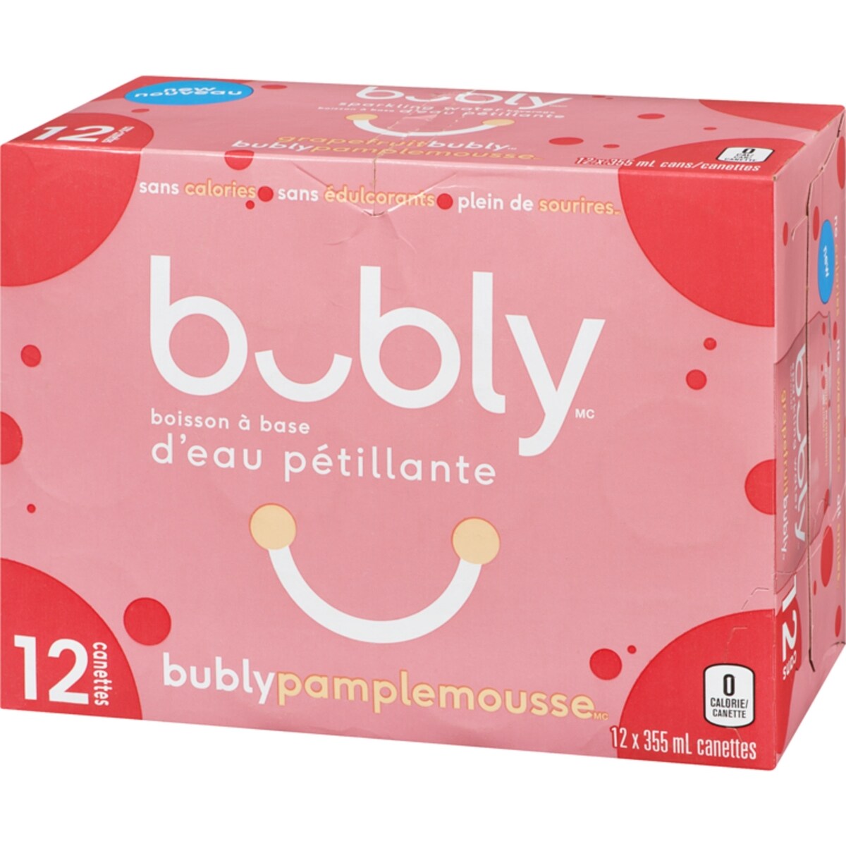 Bubly eau pétillante pamplemousse