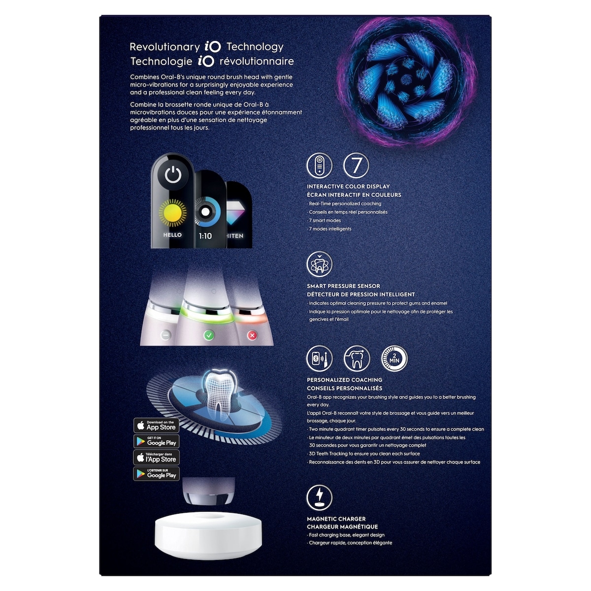 Oral-B iO9 Electric Toothbrush, Rose Quartz