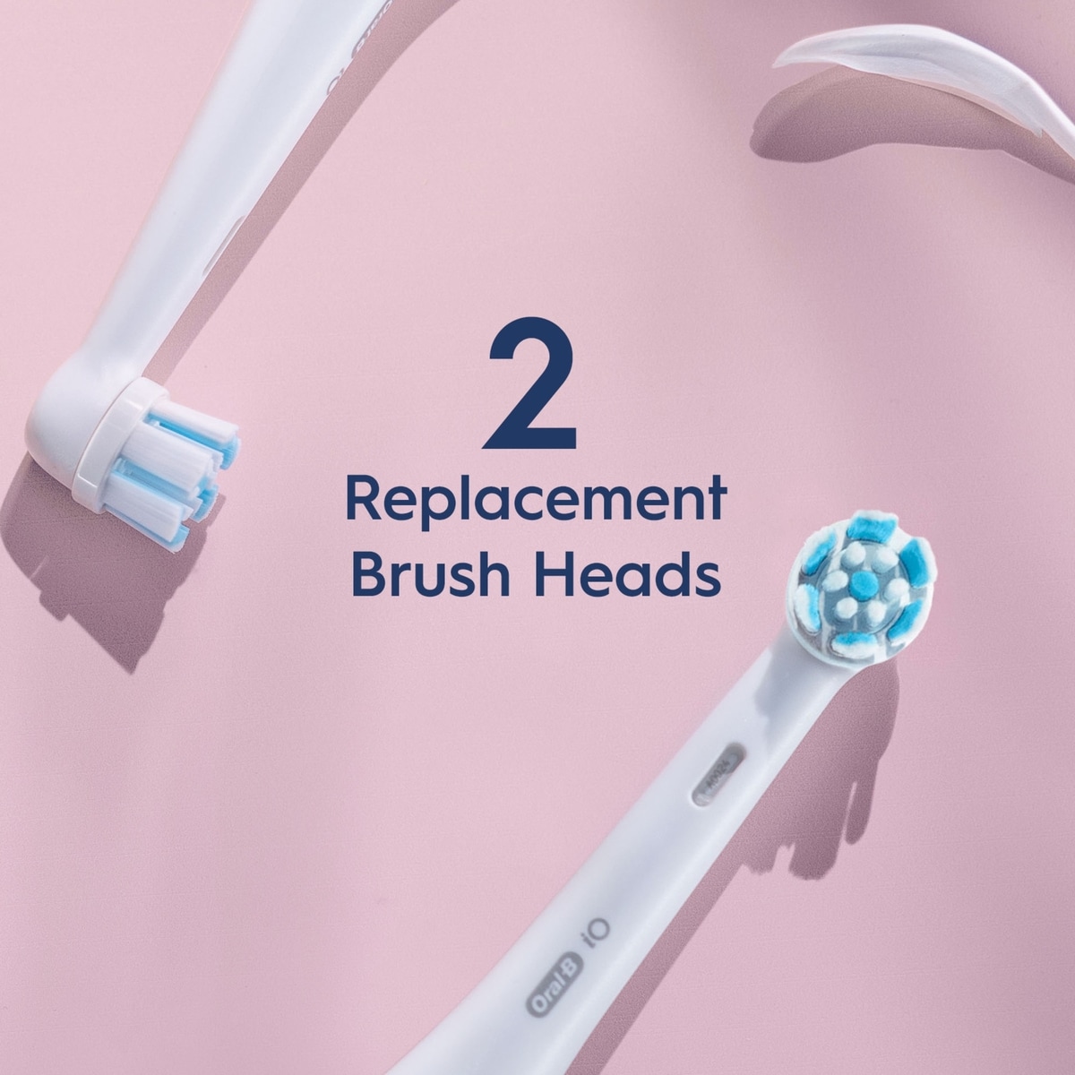 Brossettes de rechange pour brosse à dents électrique Oral-B iO Soins doux, blanc, 2 unités