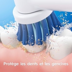Brosse à dents électrique Oral-B Pro 300 Sensitive Clean Vitality avec (1) brossette, rechargeable, blanc 5