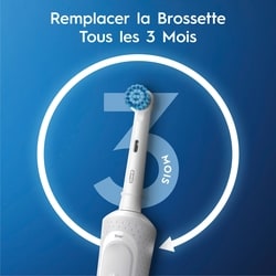 Brosse à dents électrique Oral-B Pro 300 Sensitive Clean Vitality avec (1) brossette, rechargeable, blanc 7