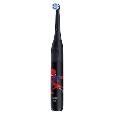 iO Kids Limited Rechargeable Electric Powered Toothbrush, Spiderman with 1 Gentle Care Brush Head - Automatic Pressure to Protect Gums - 3 Cleaning Settings - 2 Min Music Timer - 28 Day Battery Life 2