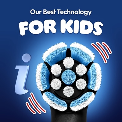 iO Kids Limited Rechargeable Electric Powered Toothbrush, Spiderman with 1 Gentle Care Brush Head - Automatic Pressure to Protect Gums - 3 Cleaning Settings - 2 Min Music Timer - 28 Day Battery Life 6