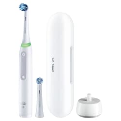 Rechargeable Electric Toothbrush, iO4 Clean & Gum, 4 Cleaning Modes, Visual Pressure to Protect Gums, 2 Brush Heads, Travel Case, White 2