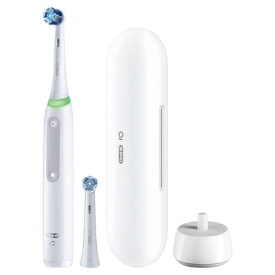 Rechargeable Electric Toothbrush, iO4 Clean & Gum, 4 Cleaning Modes, Visual Pressure to Protect Gums, 2 Brush Heads, Travel Case, White 2