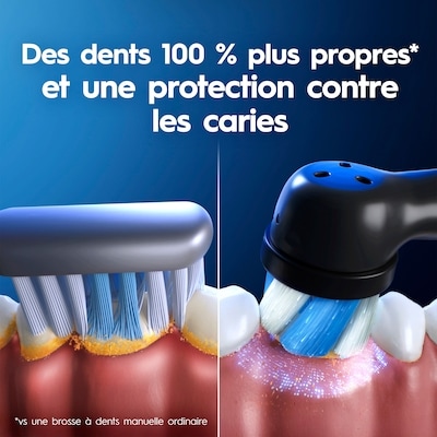 Brosse à dents électrique rechargeable, iO4 Propreté et gencives, 4 modes de nettoyage, détecteur de pression visuel pour protéger les gencives, 2 brossettes, étui de voyage, rose 5
