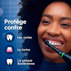 Brosse à dents électrique rechargeable, iO4 Propreté et gencives, 4&nbsp;modes de nettoyage, détecteur de pression visuel pour protéger les gencives, 2&nbsp;brossettes, étui de voyage, rose 6