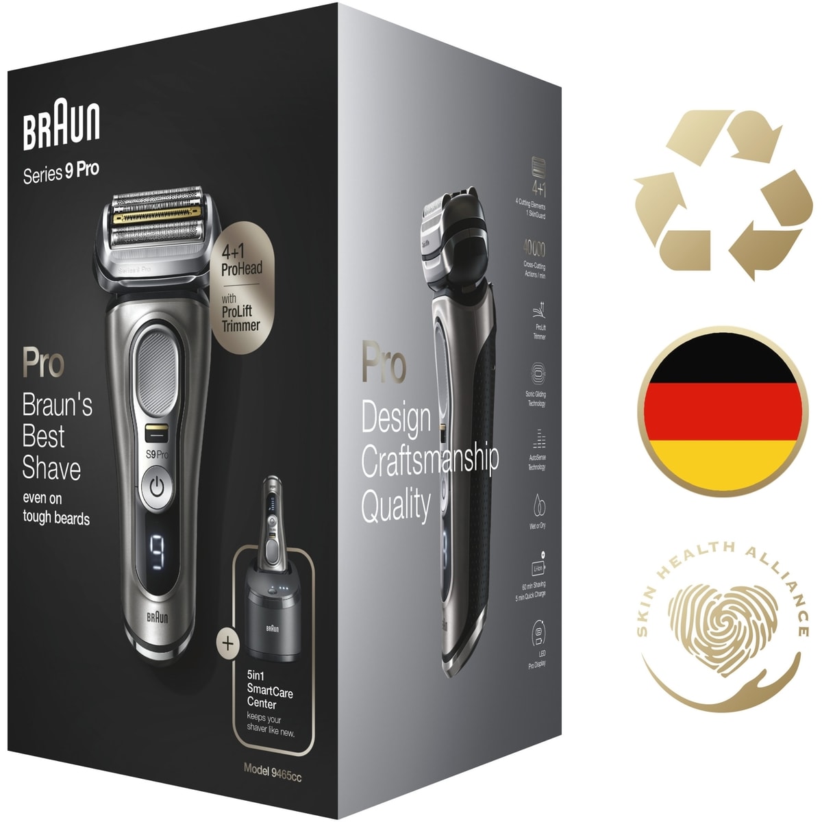 Braun Series 9 Pro 9465cc Rechargeable Wet & Dry Men's Electric