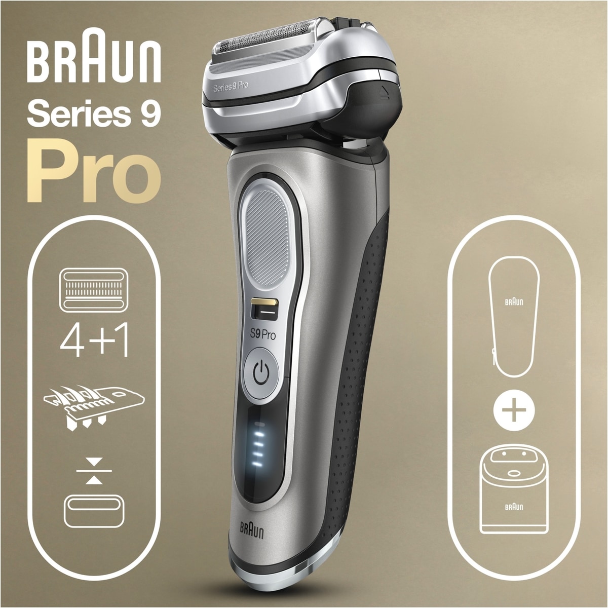 Braun Series 9 Pro 9465cc Rechargeable Wet & Dry Men's Electric