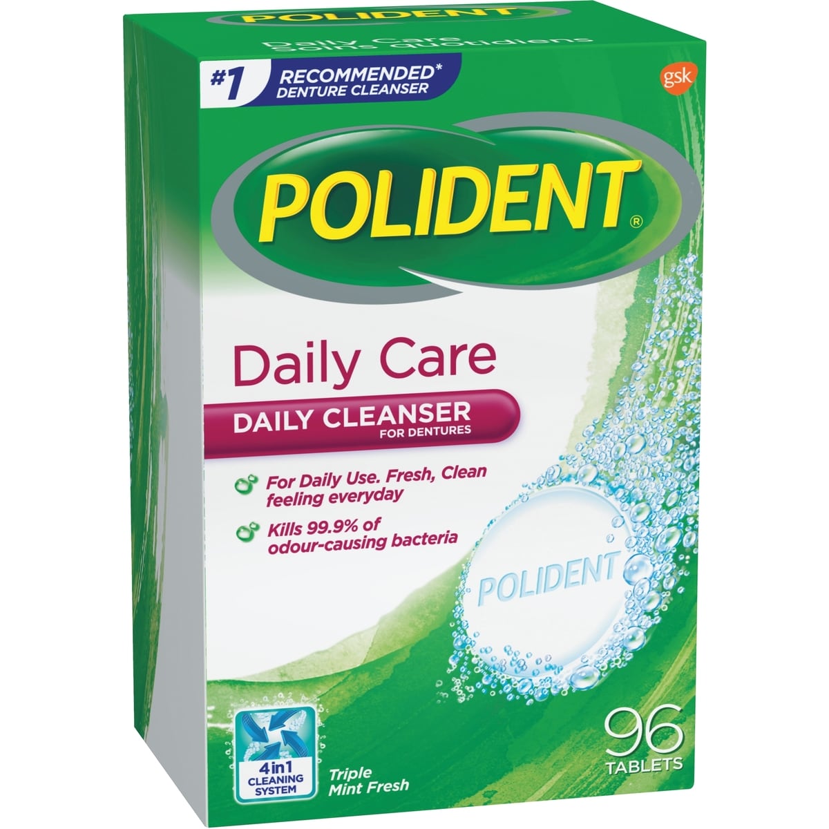 Polident Soins quotidiens Nettoyant pour prothèses dentaires