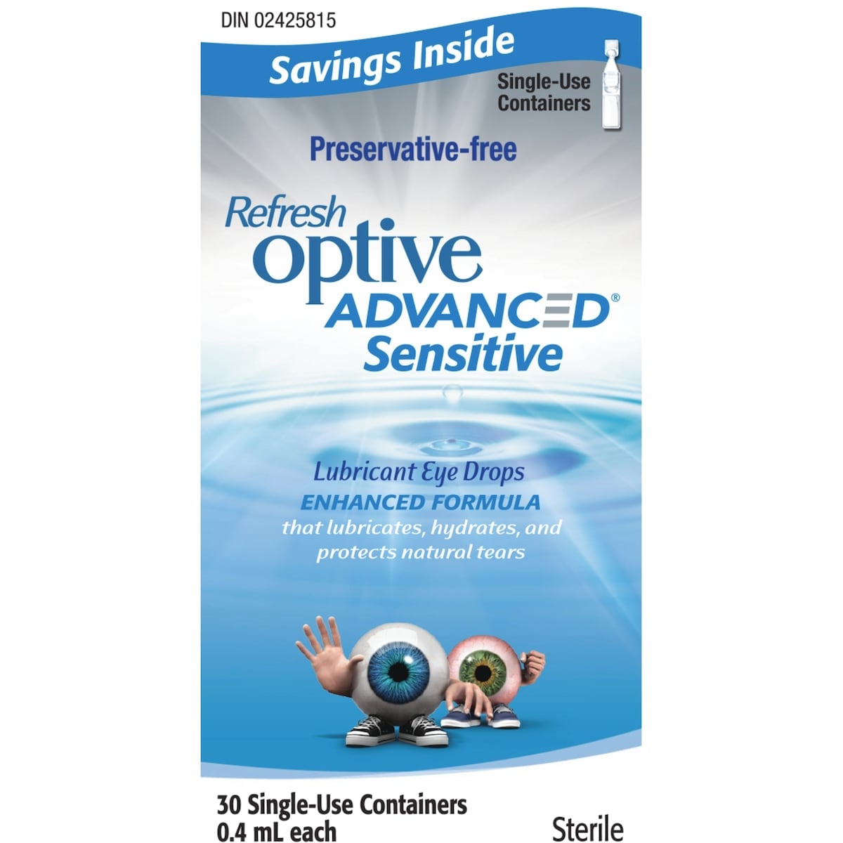 REFRESH OPTIVE ADVANCED SENSITIVE Solution Ophtalmique