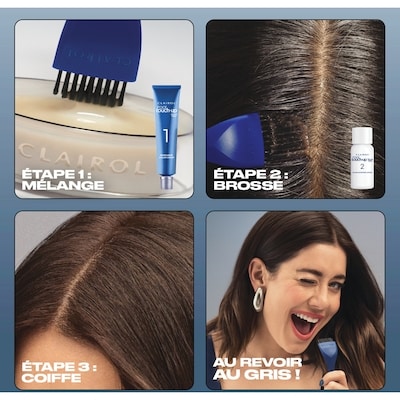 Coloration permanente Root Touch-Up, Couvre le gris, Couleur d'aspect naturel supérieur 4