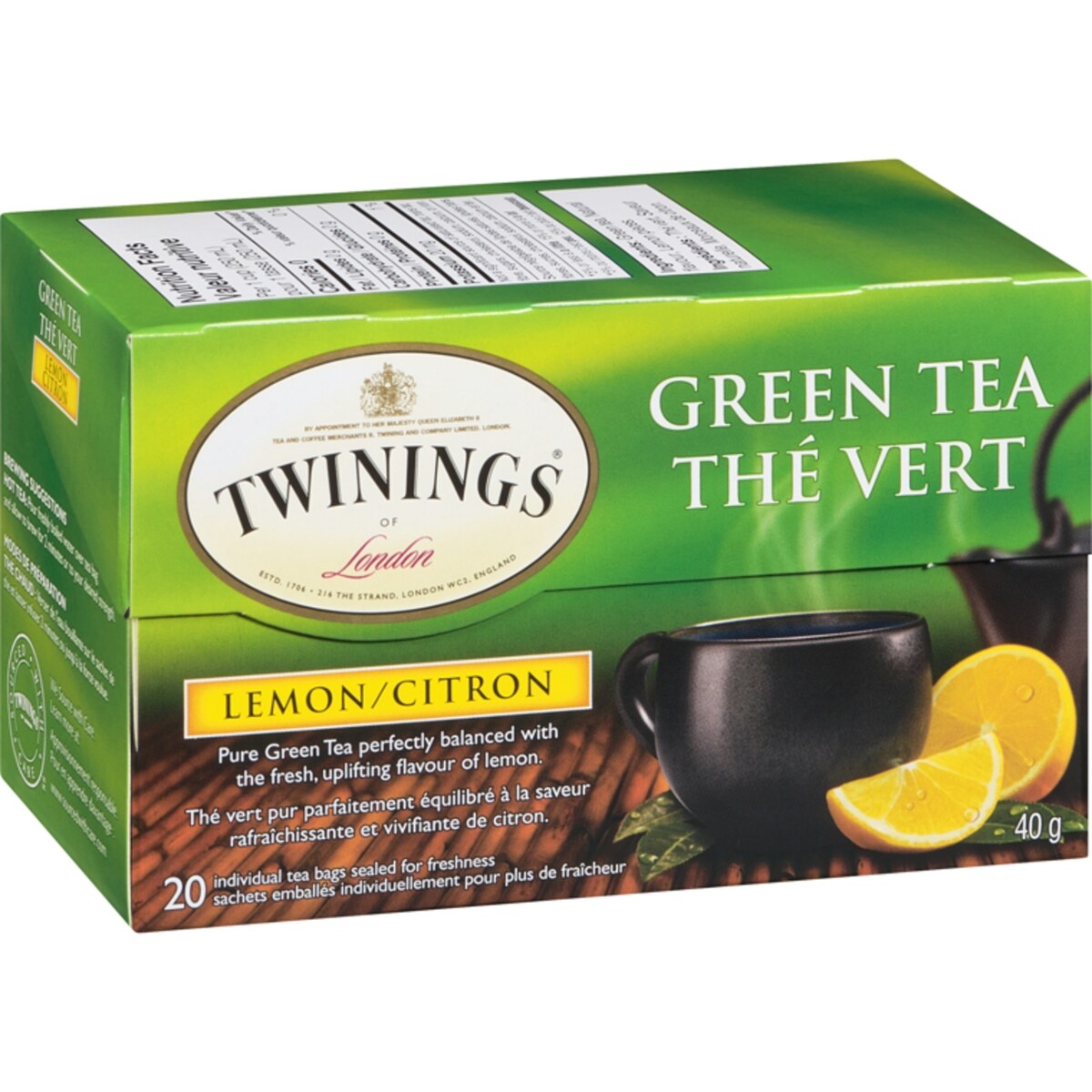 Thé vert et citron