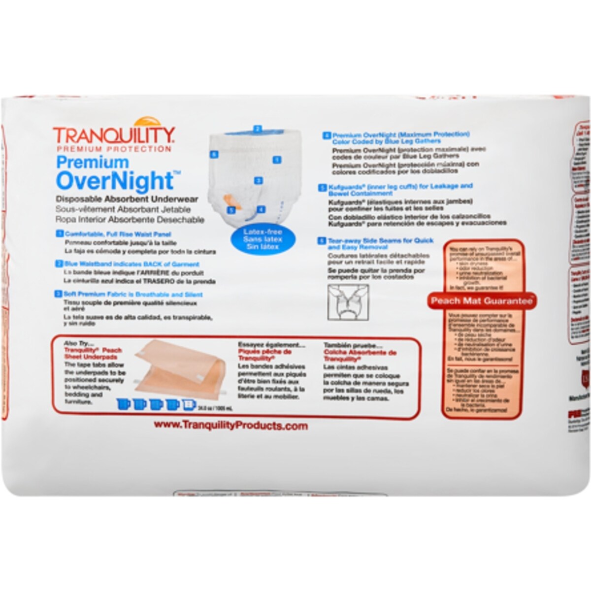 Sous-vêtements absorbants jetables Premium OverNight