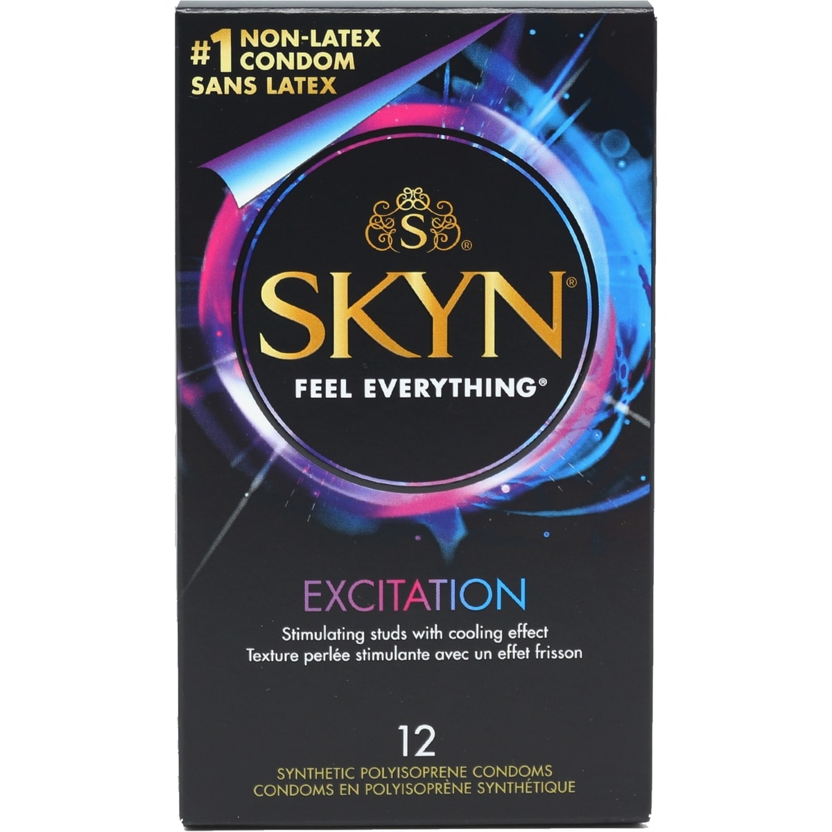 SKYN® Excitation 12 condoms non lubrifiés au latex