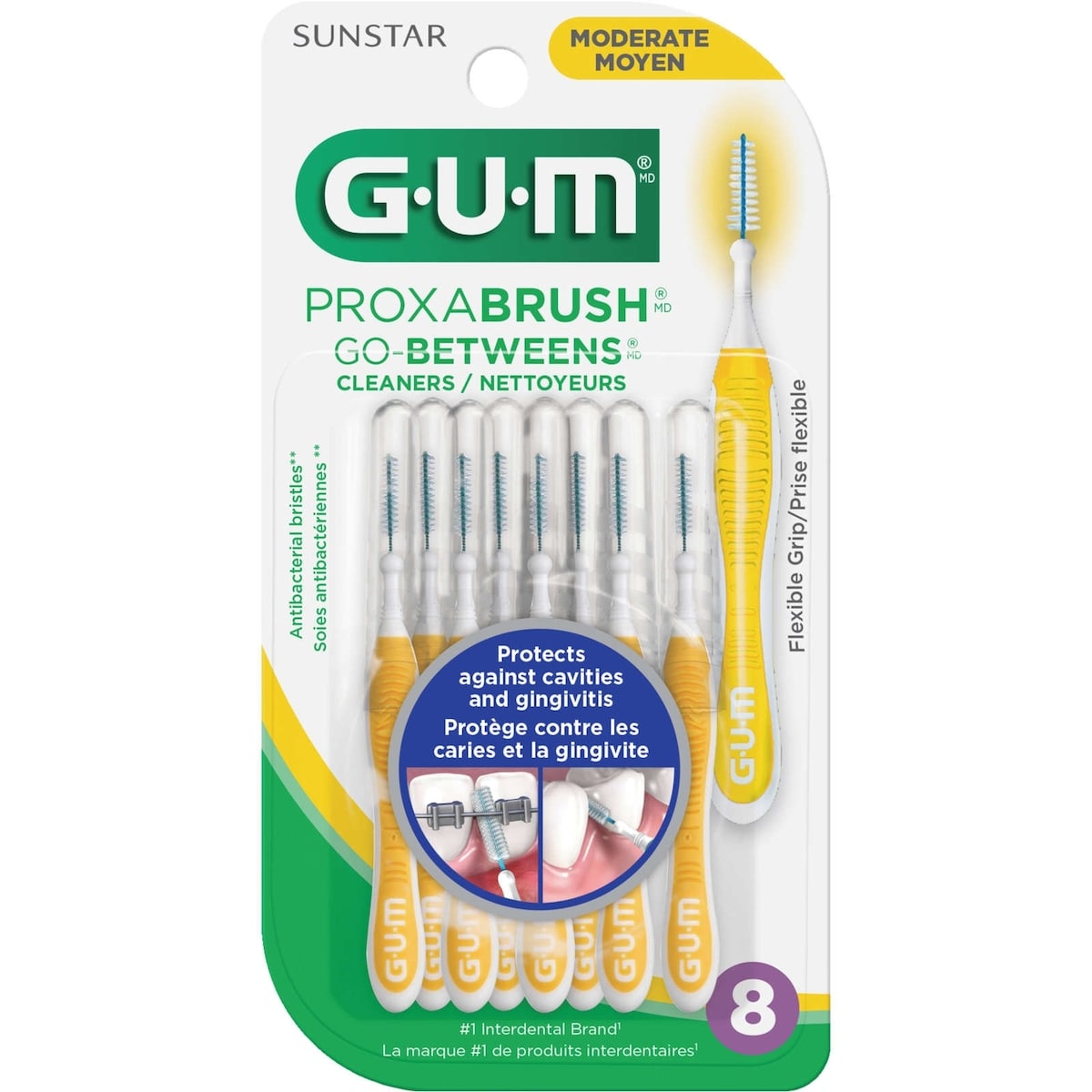 GUM Nettoyeurs Proxabrush  Go-Betweens  Moyenne (8)