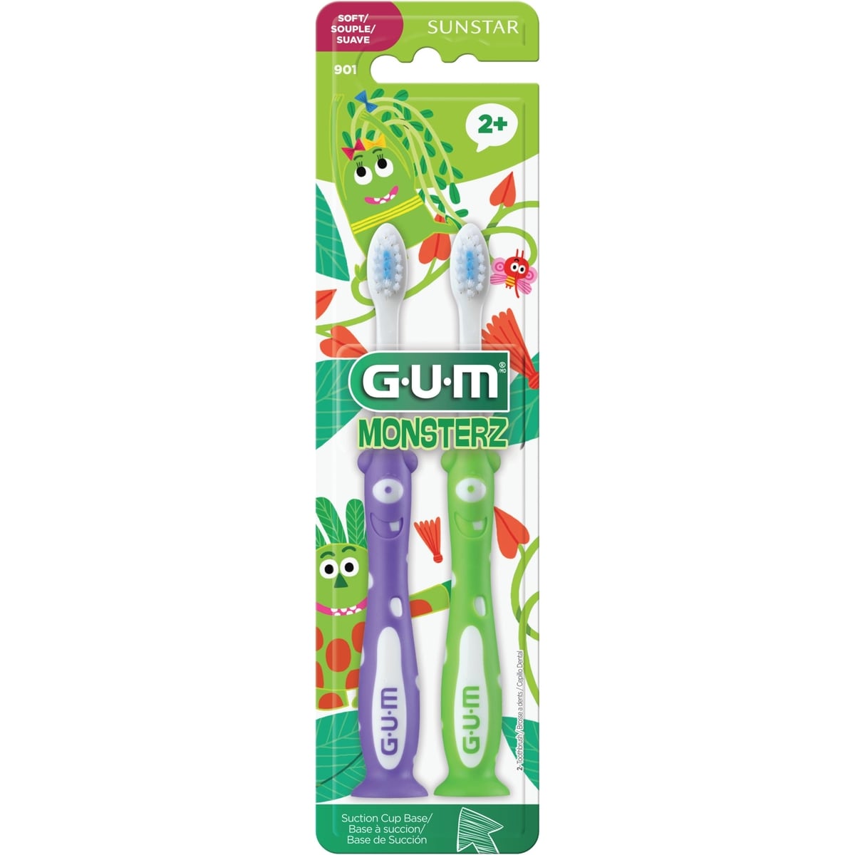 Gum Kids' Toothbrush, Soft Bristles 2 EA