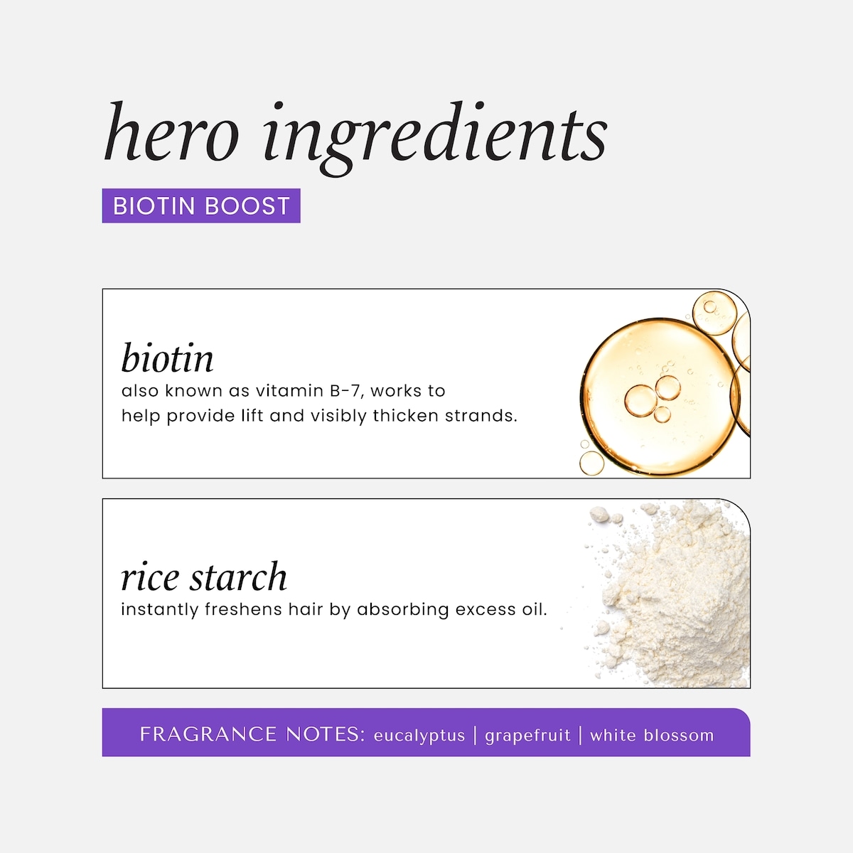 Biotin Boost  Shampooing sec volumisant
