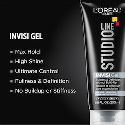 Hair Gel, Super Strong Hold, Studio INVISI Gel 2