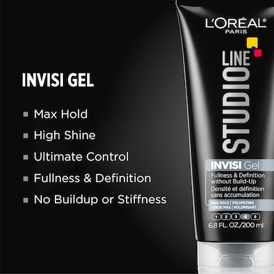 Hair Gel, Super Strong Hold, Studio INVISI Gel 2