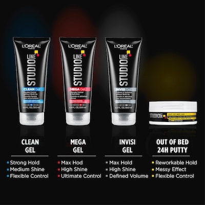 Hair Gel, Super Strong Hold, Studio INVISI Gel 5