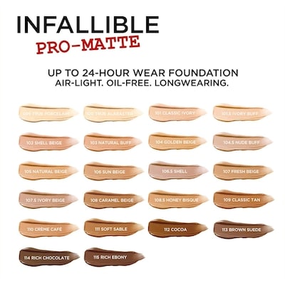 Fond de Teint Pro-Matte, Sans Huile, Texture Légère, Longue Tenue Jusqu’à 24hr 4