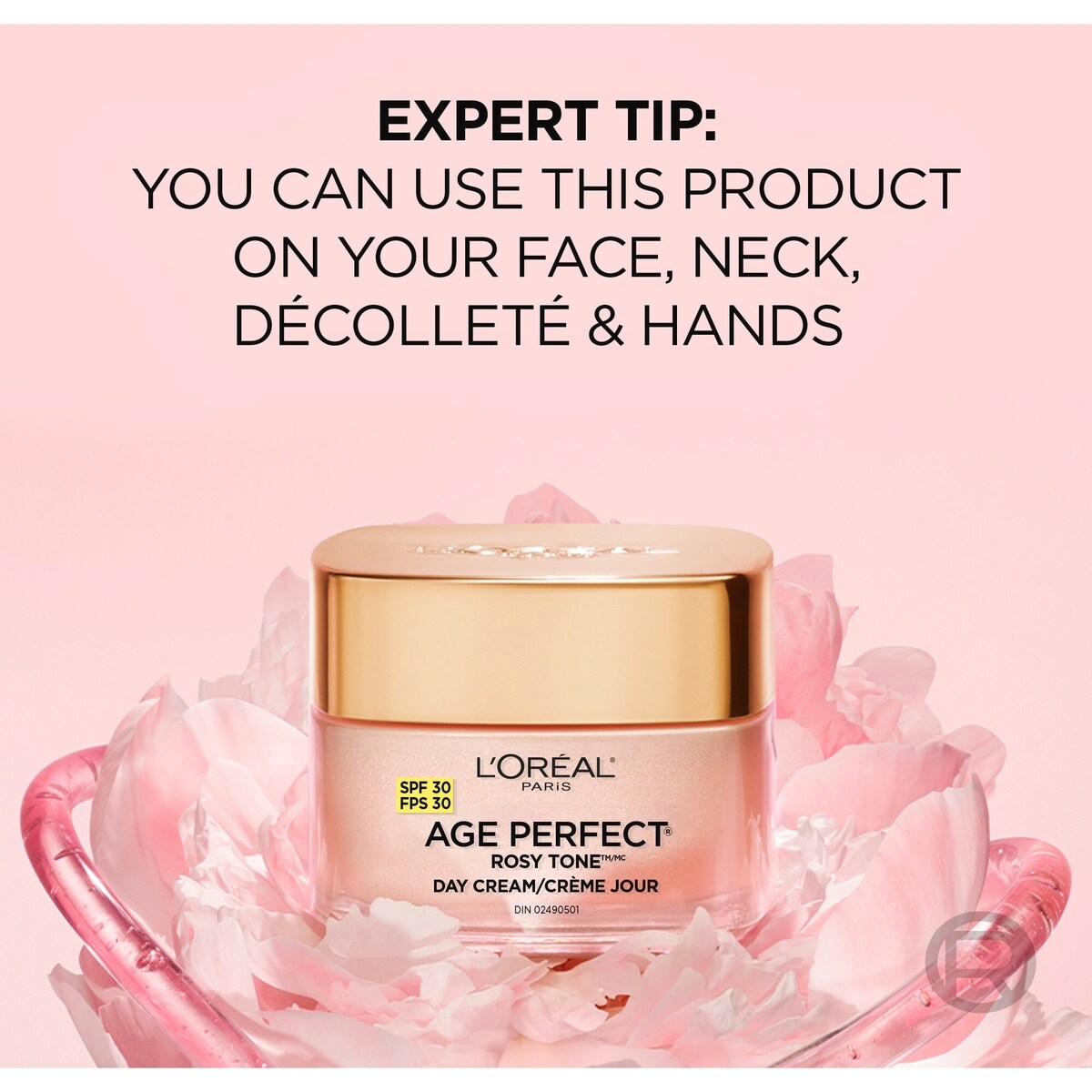 Age Perfect Rosy Tone Hydratant FPS 30, avec LHA et extrait de pivoine impériale
