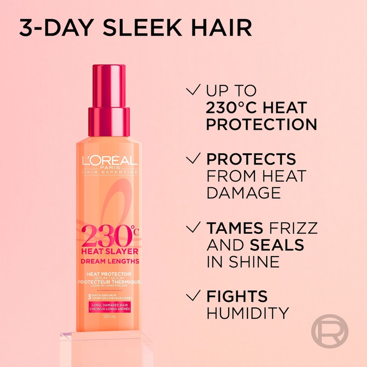 Dream Lengths Heat Slayer Pre-Iron Spray Leave-in