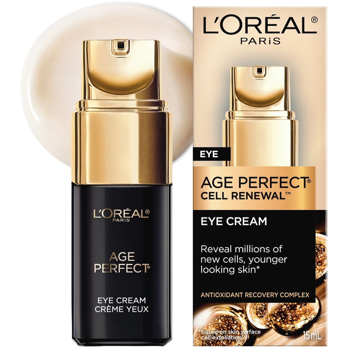 L'Oréal Paris Crème Hydratante de Jour, Age Perfect Cell Renewal, avec complexe réparateur antioxydant, Réduit l'apparence des rides, pour une peau plus ferme, éclatante et d'apparence plus jeune, 48 ml