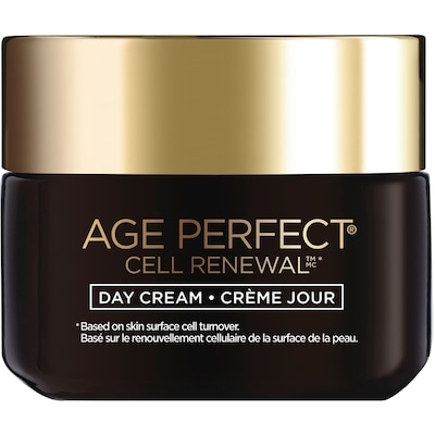 L'Oréal Paris Crème Hydratante de Jour, Age Perfect Cell Renewal, avec complexe réparateur antioxydant, Réduit l'apparence des rides, pour une peau plus ferme, éclatante et d'apparence plus jeune, 48 ml