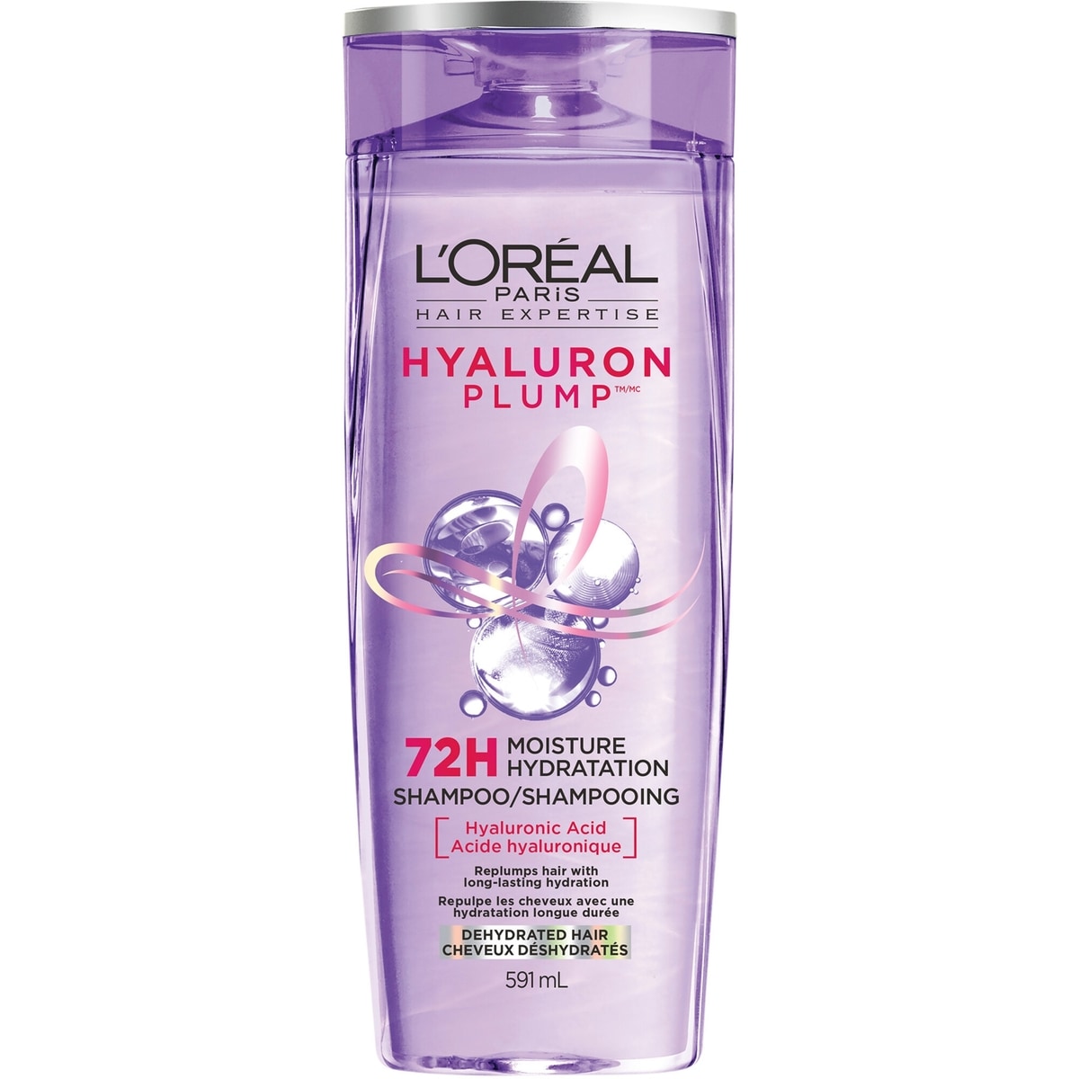 L'Oréal Paris Hair Expertise Hyaluron Plump Shampooing avec Acide Hyaluronique, Pour Cheveux Déshydratés