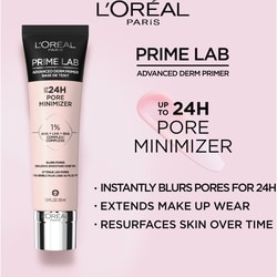 Prime Lab Base de Teint 24h Minimisuer de pores avec 1% de AHA + LHA + Complexe BHA 4