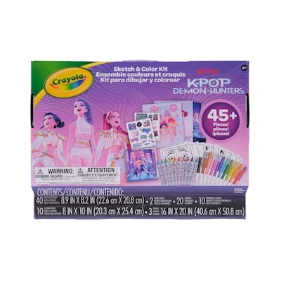 Ensemble couleurs et croquis K-Pop Demon Hunters (Les guerrières de la K-pop) Crayola