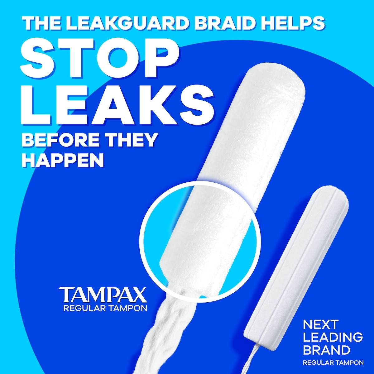 Compact Pearl Tampons, with LeakGuard Braid & Extendable Applicator, Super Absorbency, Compact Extendable Applicator, Unscented, 32 Count