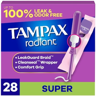 Radiant Tampons Super Absorbency, Unscented