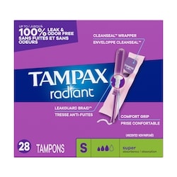 Radiant Tampons Super Absorbency, Unscented 2