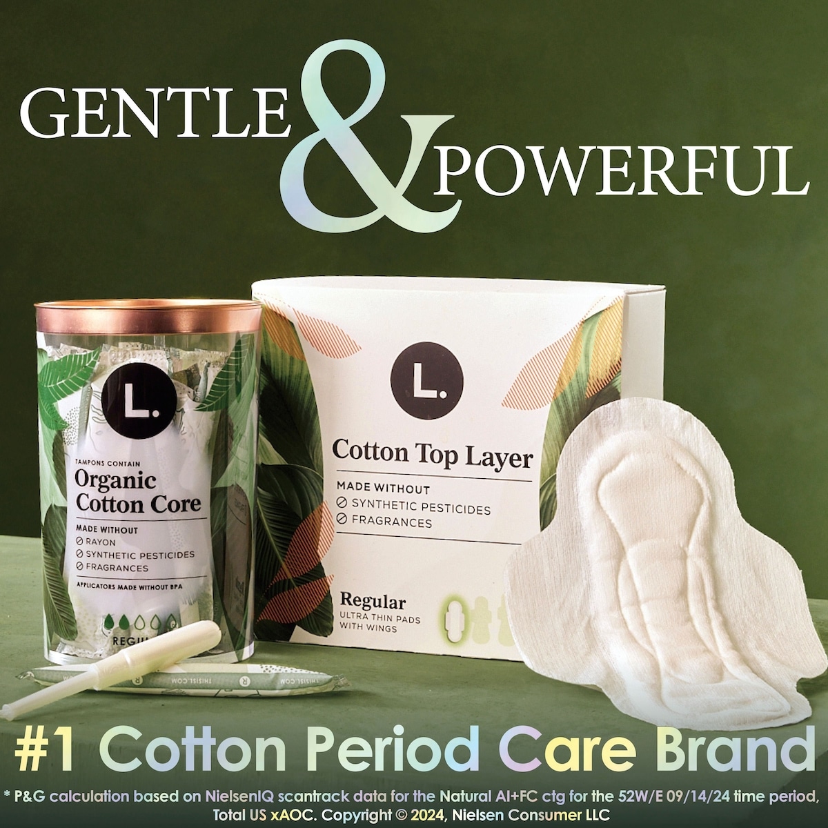 Organic Cotton Tampons - Super 30 Count