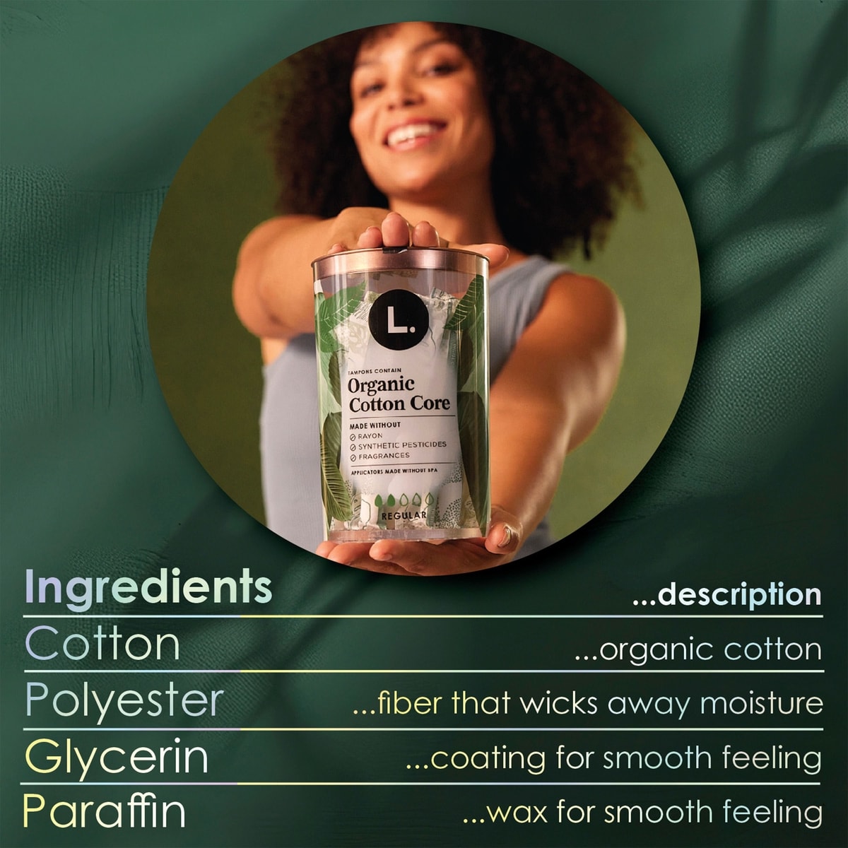 Tampons en coton biologique, degré d’absorption super, 30 tampons