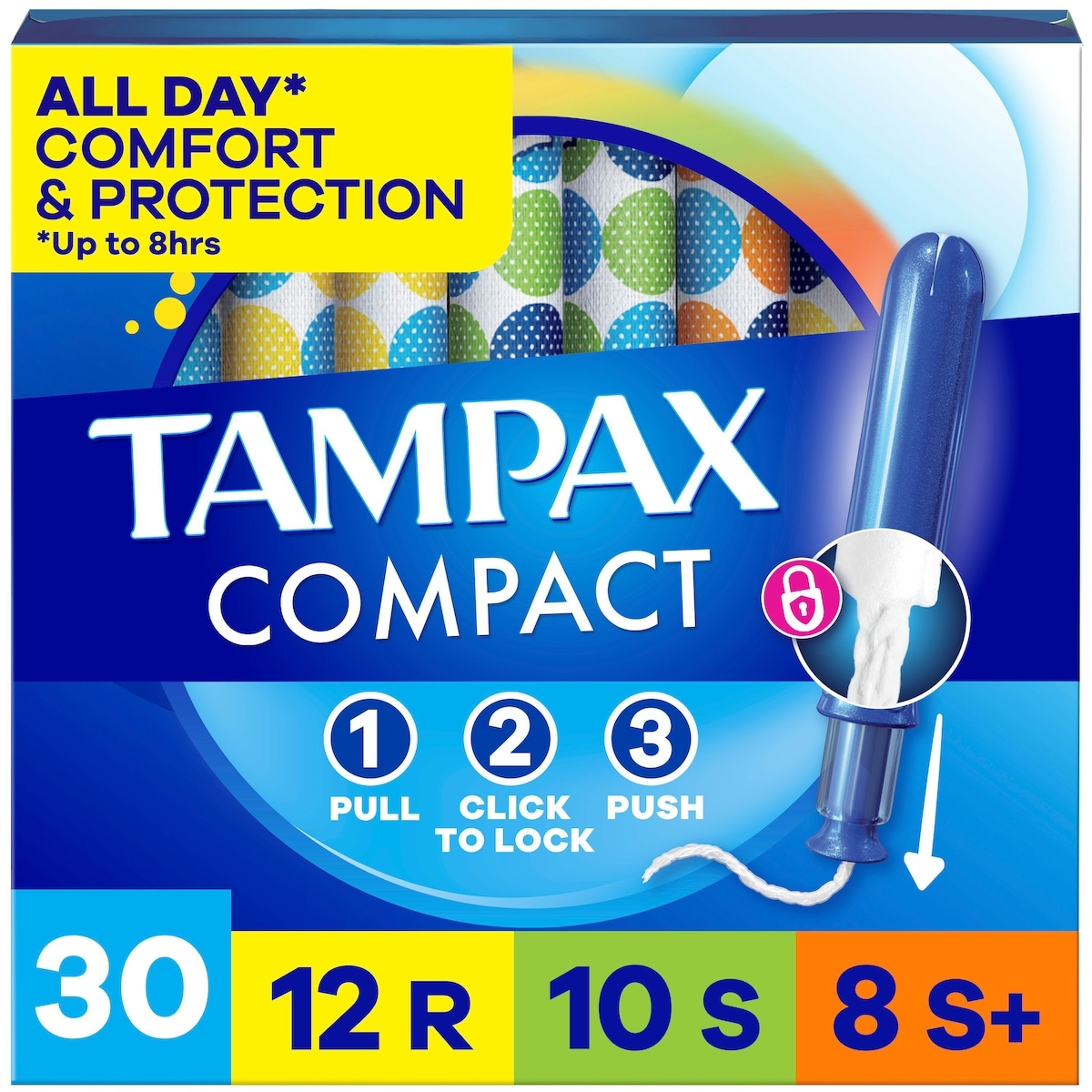 Tampons Pearl compacts, avec tresse anti-fuites LeakGuard et applicateur extensible, applicateur extensible compact, emballage multiple, degrés d’absorption régulier/super/super plus