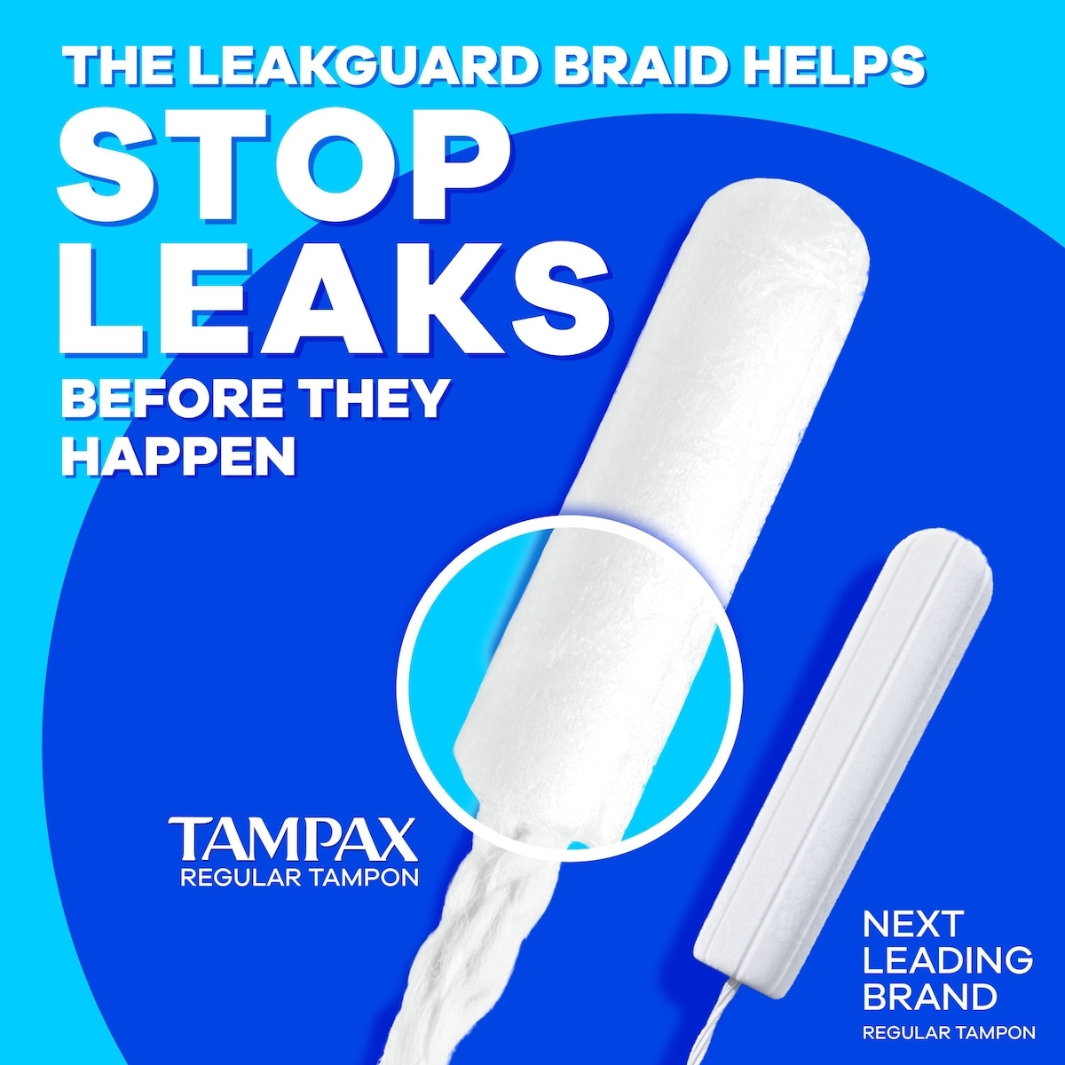 Compact Pearl Tampons Multipack, with LeakGuard Braid & Extendable Applicator, Regular/Super/Super Plus Absorbency, Compact Extendable Applicator