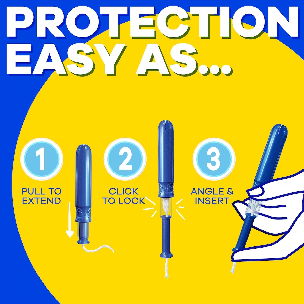 Compact Pearl Tampons Multipack, with LeakGuard Braid & Extendable Applicator, Regular/Super/Super Plus Absorbency, Compact Extendable Applicator
