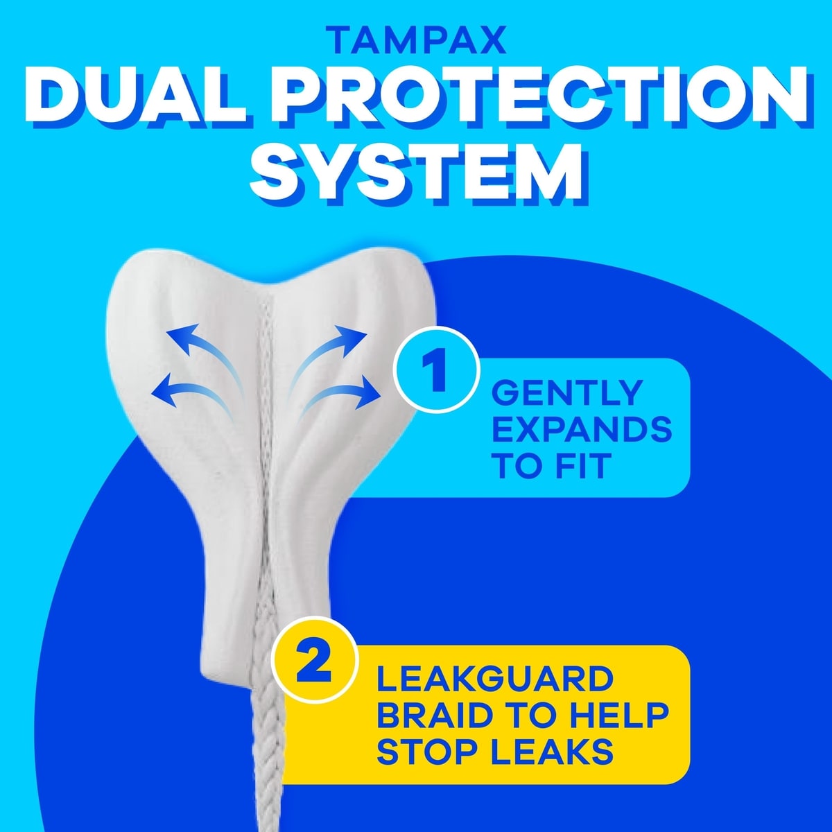 Compact Pearl Tampons Multipack, with LeakGuard Braid & Extendable Applicator, Regular/Super/Super Plus Absorbency, Compact Extendable Applicator