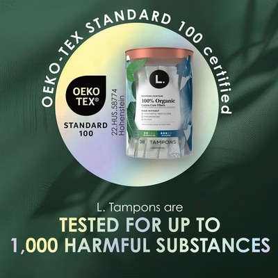 Tampons, Made with Organic Cotton, Super/Super Plus, Multipack Made Without Synthetic Pesticides or Fragrances, 26 CT 5