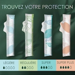 Tampons, fabriqués à partir de coton biologique, degré d’absorption super/super plus, emballage multiple, sans pesticides synthétiques, rayonne ni parfums, 26&nbsp;U 6