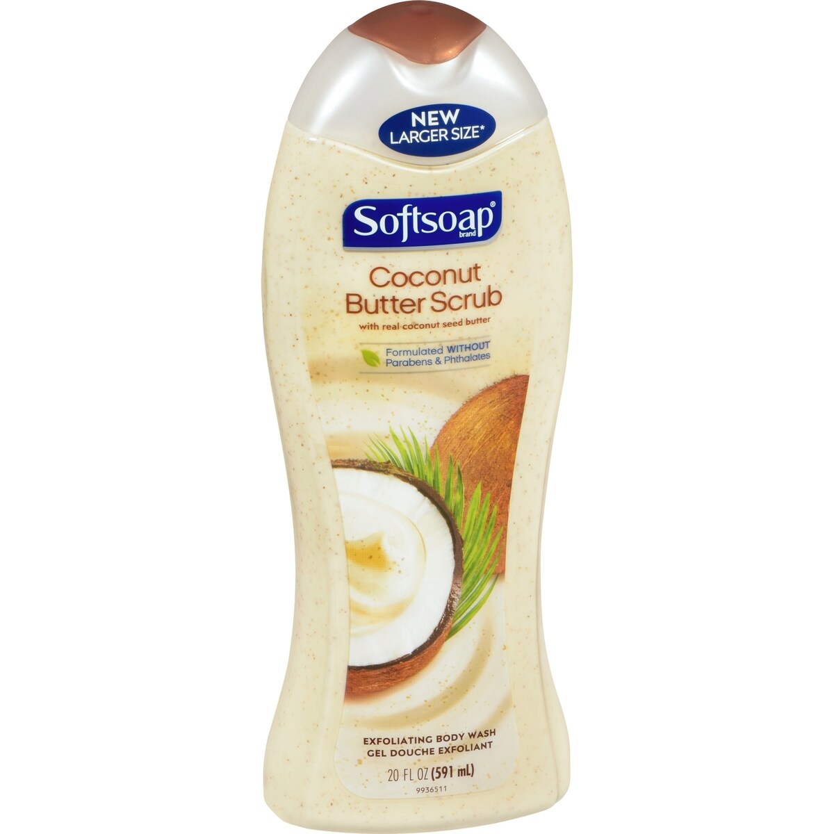 Gel Douche Exfoliant Softsoap, Coconut Butter Scrub, 591 mL