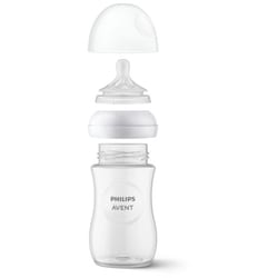 Natural Baby Bottle with Natural Response Nipple, Clear, 9oz, 1 pack, SCY903/01 2