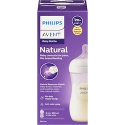 Natural Baby Bottle with Natural Response Nipple, Clear, 9oz, 1 pack, SCY903/01 4