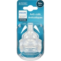 Anti-colic Baby Bottle Flow 2 Nipple, 2 pack, SCY762/02 1